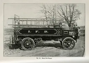 Early 20th Century Knox Fire Wagon Print, 1912