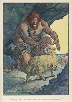 Greek Mythology Art Prints: Cyclops & Ram