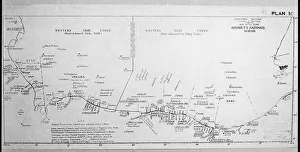 D-Day Map 1944 Print: Operation Neptune Plan 1C