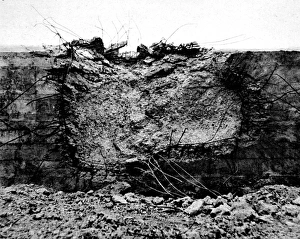 Damaged Concrete Wall, France; Second World War, 1944 Damaged Concrete Wall, France; Second World War, 1944