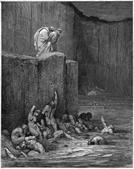 19th Century Artwork Prints: Damned in Hell