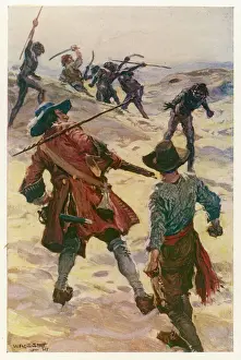 Australian History Prints: Dampier in Australia