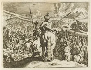 David Attacks Ammonites Print circa 1000 BC
