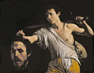 Caravaggio's David with the Head of Goliath Print