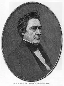 David Rice Atchison Print, a portrait of the American judge and senator