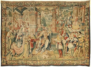 David Before Saul. Flemish tapestry 1525 c David Before Saul. Flemish tapestry 1525 c