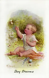 Vintage Children Playing Outside Prints: Day Dreams