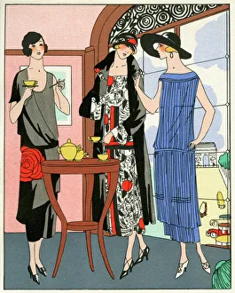 Three daytime outfits by Drecoll, Poiret and Jenny Three daytime outfits by Drecoll, Poiret and Jenny