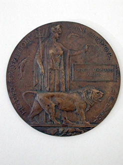 Death Plaque of Corporal Henry Leonard Amess Death Plaque of Corporal Henry Leonard Amess