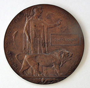 Death Plaque in the name of Ralph Ramsay Death Plaque in the name of Ralph Ramsay