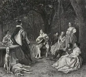 Vintage Book Cover Designs Prints: The decameron