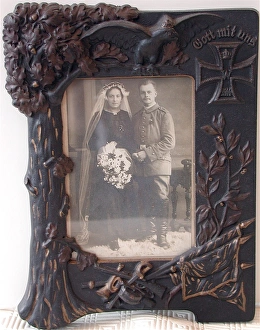 Decorated Imperial German photo frame - WWI Decorated Imperial German photo frame - WWI
