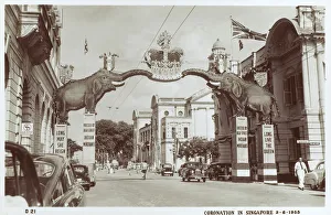Decorations for the Coronation - Singapore Decorations for the Coronation - Singapore