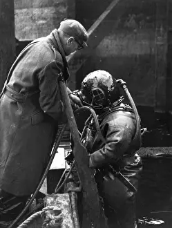 Deep Sea Diver Print, 1965