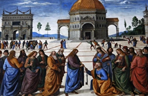 The Delivery of the Keys, 1481-1482. By Pietro Perugino (145 The Delivery of the Keys, 1481-1482. By Pietro Perugino (145