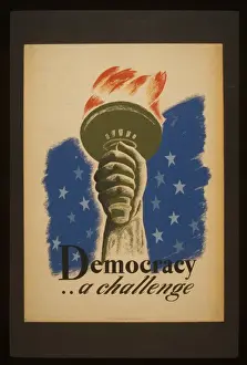 WPA Poster Prints: Democracy a challenge