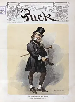 William Jennings Bryan Cartoon Prints: The democratic Micawber