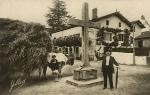Departure for Mass in the French Basque Country Departure for Mass in the French Basque Country