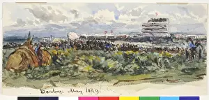 Horse Racing At Epsom Downs Prints: Derby Epsom