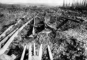 Destroyed Railway at Ancre; First World War, 1916 Destroyed Railway at Ancre; First World War, 1916