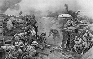 Development of trench warfare in France by Matania Development of trench warfare in France by Matania