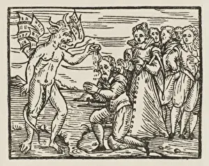 The Devil Baptises a New Recruit Print