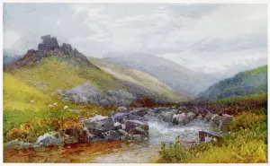 English Countryside Views Prints: Devon / Doone Valley 1919