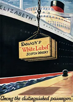 Dewars White Label Whisky shipping ad Dewars White Label Whisky shipping ad