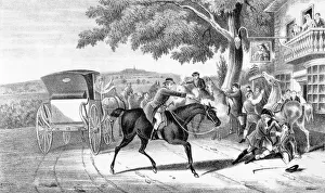Dick Turpin shoots fellow highwayman, Tom King Dick Turpin shoots fellow highwayman, Tom King