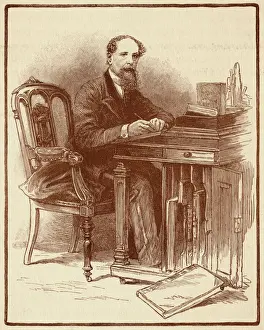 Victorian Era Photographs Prints: Dickens Gurney Photo
