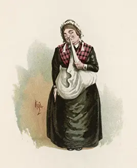 Mrs Bardell Print from The Pickwick Papers