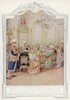 Dinner in an aristocratic French home Dinner in an aristocratic French home