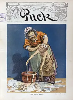 Theodore Roosevelt Scrubs Flim Flam Finance, 1907 Print