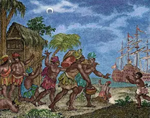 Second Voyage of Columbus, Jamaica (15th century) Print