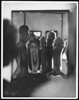 Smiling Faces Of The Past Prints: Distorting Mirror
