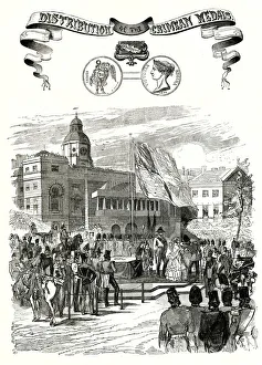 Distribution of the Crimean medals 1856 Distribution of the Crimean medals 1856
