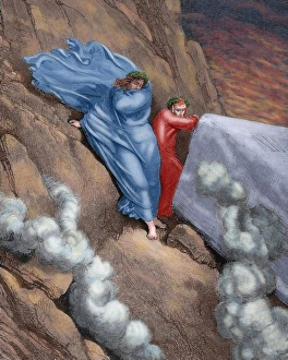 Divine Comedy. The Eleventh Canto of Hell. Dante and Virgil Divine Comedy. The Eleventh Canto of Hell. Dante and Virgil