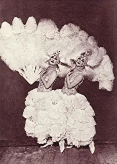 Historical Fashion Illustration Prints: The Dolly Sisters, Paris, 1924