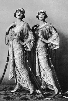 The Dolly Sisters wearing Lucile gowns The Dolly Sisters wearing Lucile gowns
