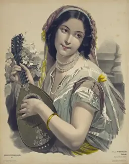 Female Musician Artwork Prints: Dolorida