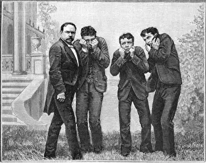 Mary Evans Print: Hypnosis Demonstration with Cold Induction