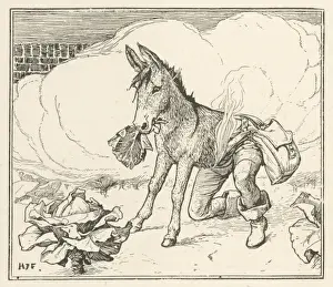 Fantasy Animal Illustrations Prints: The Donkey Cabbage