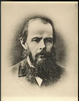 Prints of FEODOR DOSTOIEVSKI Russian writer Russia Prints: Dostoevsky Print, 1821-1881 Russian Writer