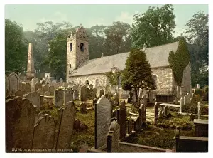 Prints of Douglas, Kirk Braddan, Isle of Man, England. Date between ca. 1890 and ca. 1900 Isle Of Man Prints: Early 20th Century Douglas Print, Isle of Man