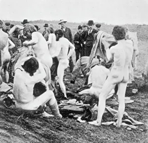 Doukhobors Stripping at Yorkton, Print
