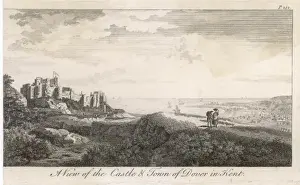 British Landmarks Photography Prints: Dover Castle & Town