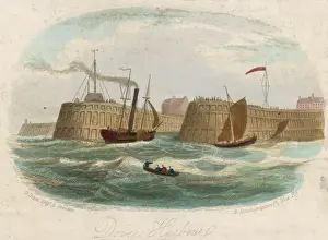Victorian Era Maritime Art Prints: Dover Harbour 1850