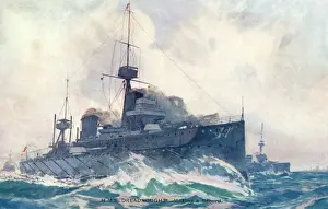 Dreadnought at Speed Print, circa 1906