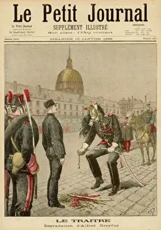 Prints of ALFRED DREYFUS French army officer and victim of injustice: his degradation Military Prints: Dreyfus Alfred Dreyfus Print: French Army Officer's Degradation