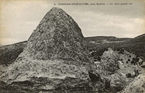 Dried geyser cone in Hammam Maskhoutine, Algeria Dried geyser cone in Hammam Maskhoutine, Algeria